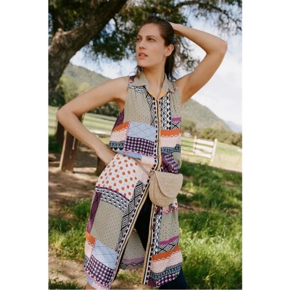 Anthropologie Everyday Patchwork Dress - Picture 3 of 10